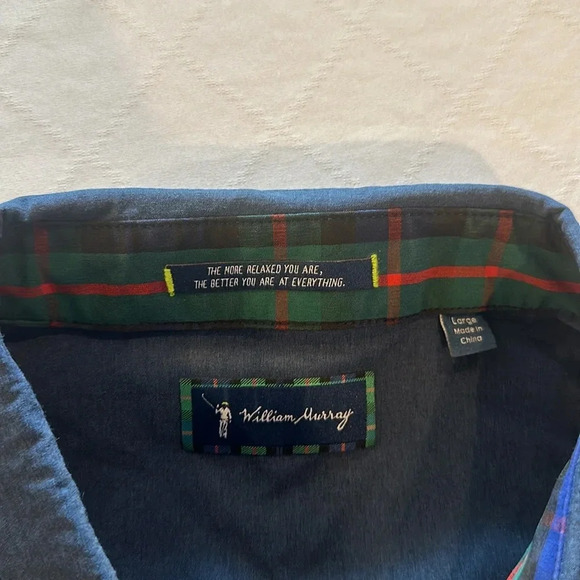 William Murray MURRAY CLASSIC MEN'S LONG SLEEVE BUTTON DOWN UP shirt‎ large EUC - Picture 5 of 7